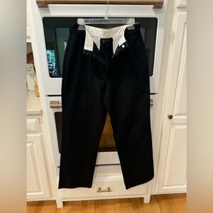 White Fox Black Wide Leg cargo Pants